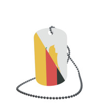 Dog Tag Flag Cyprus Germany Dog Tag Aluminium 30 x 50mm