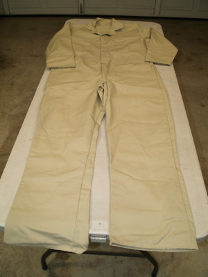 Coveralls Industrial Grade Sz 46 Long- Large Long Tan NWOT