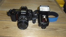 Used Nikon 35mm Model N8008S Camera + Nikkor 28-70 Zoom Lense + Nikon SB28 Flash