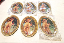 COCA-COLA صغير Oval صغير Tin Trays 6pcs