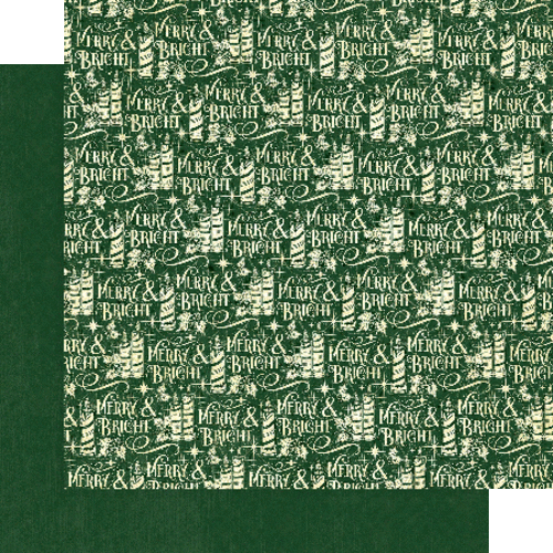 GRAPHIC 45 "MERRY & BRIGHT" 12X12 PATTERN & SOLID PAPER PACK  SCRAPJACK'S PLACE - Picture 6 of 9