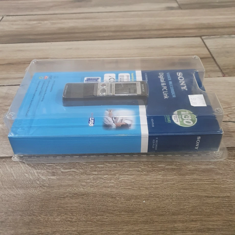 Sony ICD-P520 Digital Voice Recorder with 256 MB Built-in Flash Memory and USB - Image 4 of 4