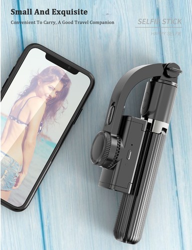Selfie Stick Gimbal Stabilizer Tripod Bluetooth Remote Control for Phone Camera - 第 4/12 張圖片