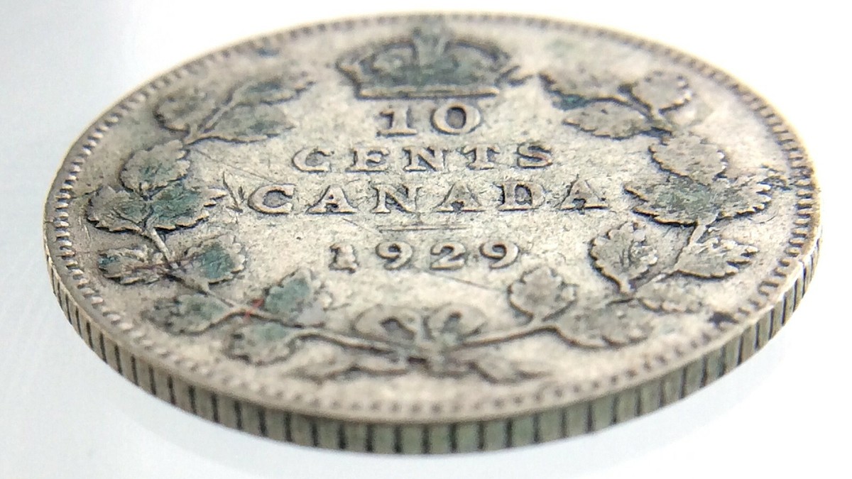 ヒンカ　dime 1929 Canada 10 Cents Dime Circulated George V Ten Cents