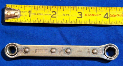 Proto 1191  1/4'' - 5/16'' flip ratchet wrench 6 point