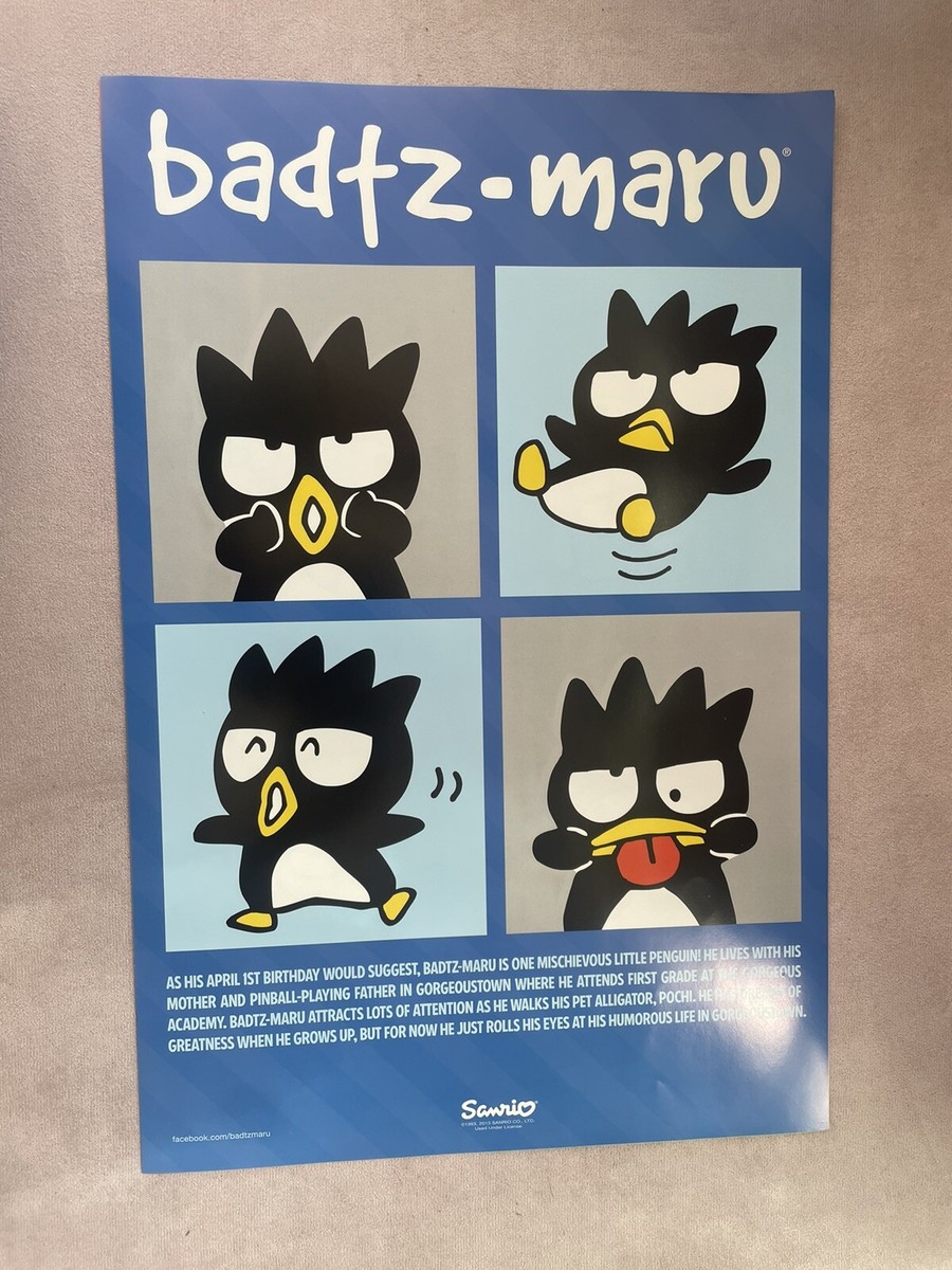 Vintage Sanrio 2013 Badtz-maru 12”X 18 1/2” Poster. | eBay