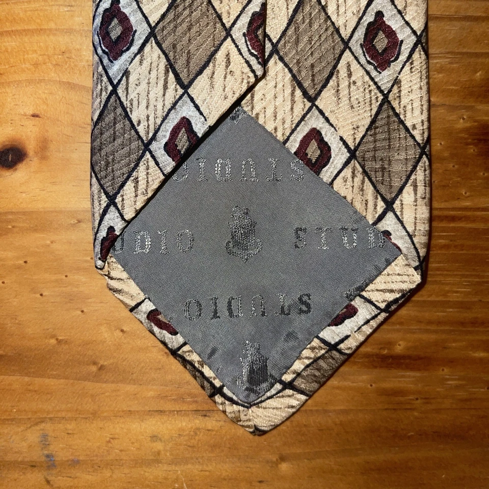 Галстук Robert Talbott цвет слоновой кости серый Partners Ltd. Шелк - Изображение 4 из 4