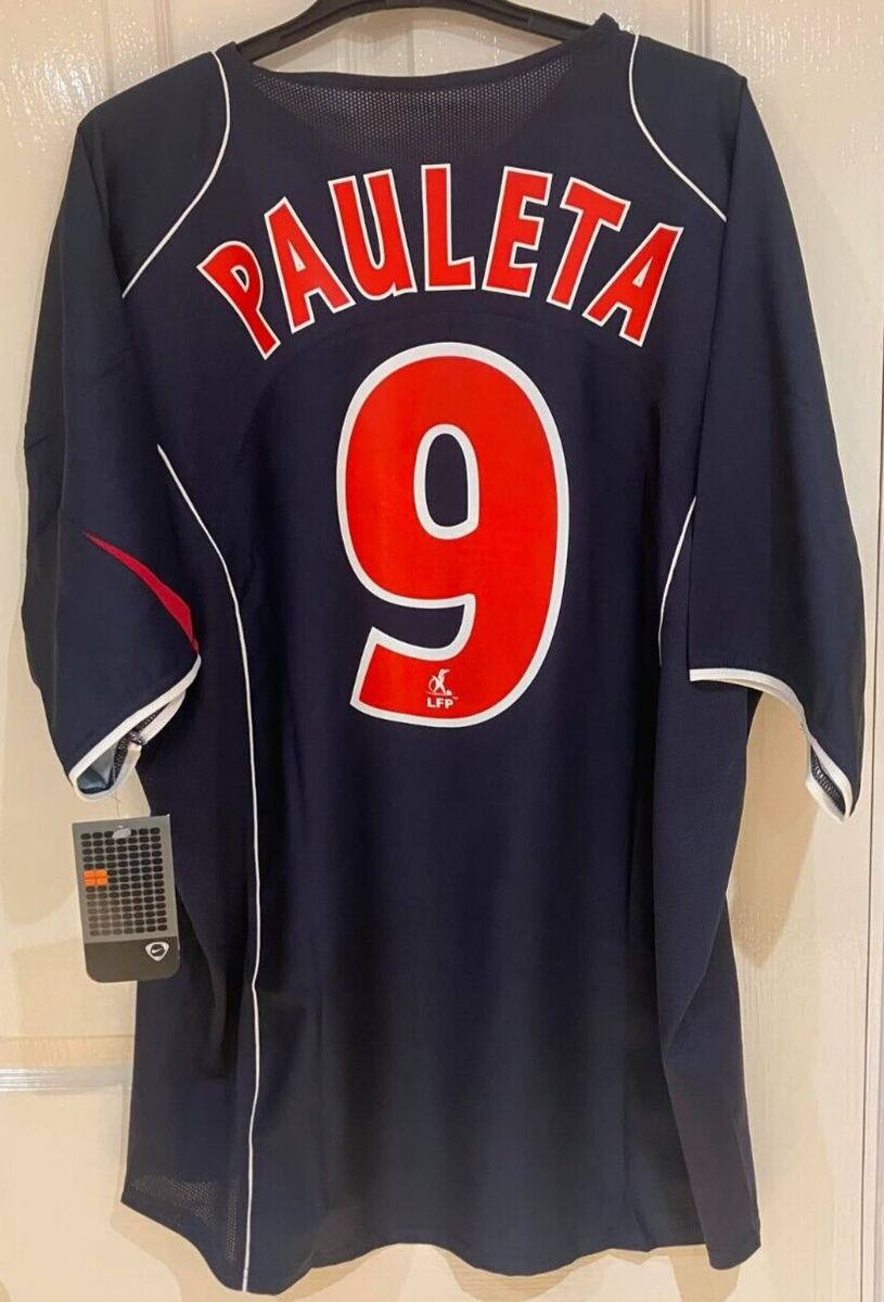 【英国製2XL】PSG オペル ロナウジーニョモデル ユニフォーム ナイキ 古着 Pauleta PSG Shirt 2004 2005 Nike Vintage Original Deadstock BNWT