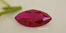 Lab-Created Ruby Marquise Shape Corundum (4x2-24x12mm)