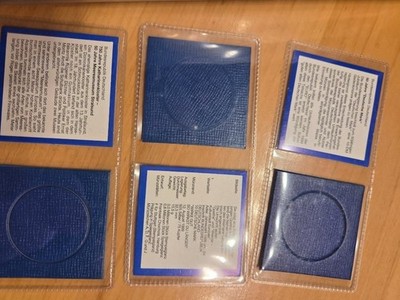 ca.  80 Münzrähmchen für 10 DM Münzen mit Beschreibung,