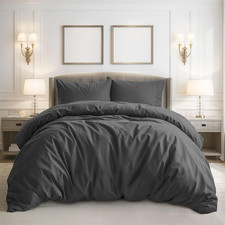 Duvet Cover Queen Size - 3 Pieces Extra Soft Bedding Set, Includes 1 Duvet Cover