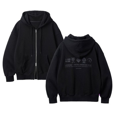 LOOKISM OFFICIAL MD CREW POINT HOODED ZIP UP [M] /Hood Sweatshirt Wear Clothes