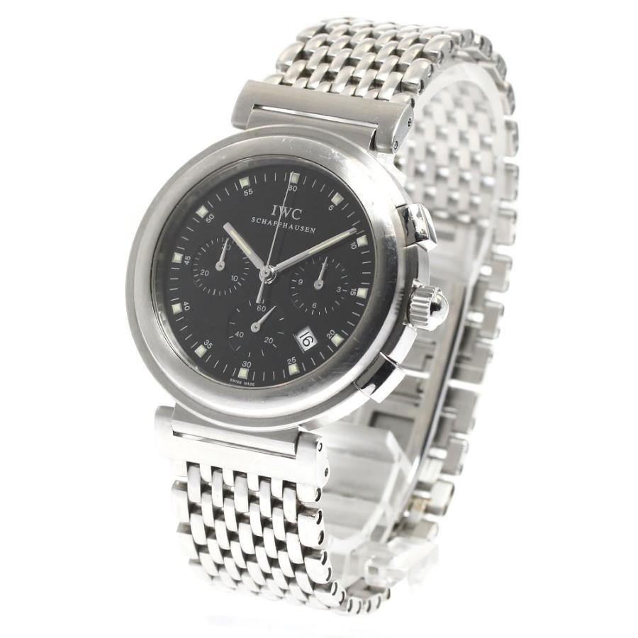 IWC SCHAFFHAUSEN DA VINCI SL IW372806 37mm SS Black Dial Quartz #C573