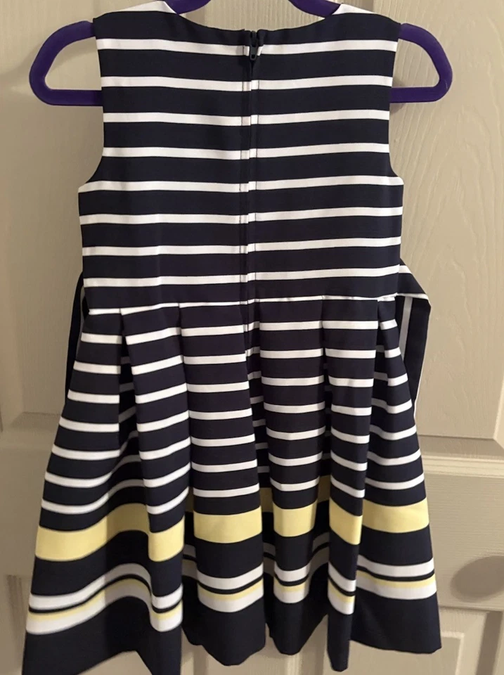 Платье для девочек Jessica Ann размер 5 темно-синее белое желтое  - Изображение 2 из 3