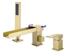 TapLong Waterfall Tub Filler Faucet with HandHeld Shower Widespread Roman Tub...