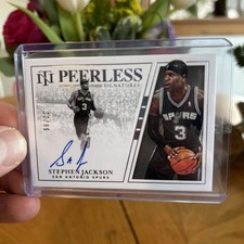 2019-20 Panini National Treasures Peerless Signatures /99 Stephen Jackson Auto