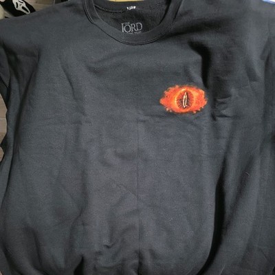 Lord of the rings eye of Sauron pullover crewneck sweatshirt Mens 2XL Suramon