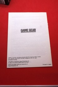 Sega Game Gear Devilish With Manual CIB
