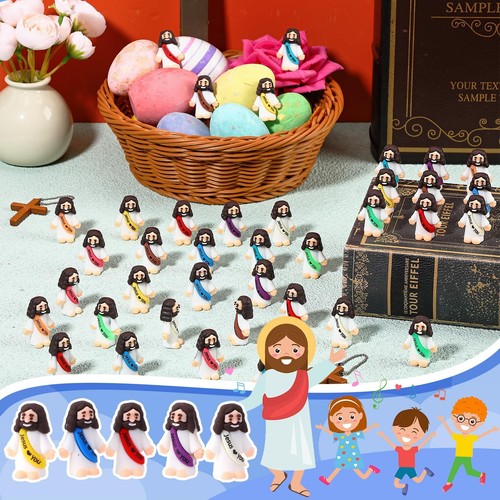 Mini Jesus Figures 50 Pcs Easter Toys for Sunday School Religious Gifts - 第 3/6 張圖片