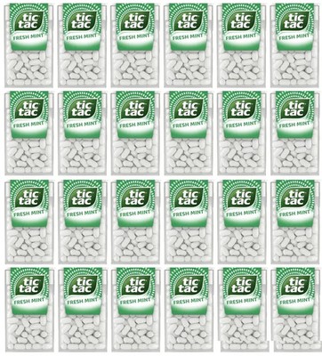 Pack Of 12 Tic Tac Fresh Mint Flavour Candy 13.7gm EachFAST FREE SHIP{ LOW PRICE