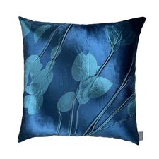 Aviva Stanoff Azure Lemon Leaf Velvet Signature Collection Pillow 20x20