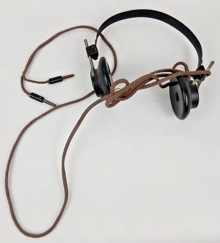 Dpharp Safar 2000 Écouteurs De Vol En Bakélite Regia Aeronautica Années 40