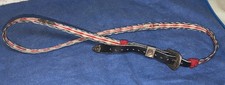 Western Cowboy/Cowgirl HAT BAND White/Gray/Red Horsehair Buckle Alpaca
