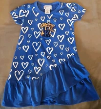 UK Kentucky Wildcats Dress Girls 2T Toddler Hearts TWO FEET AHEAD