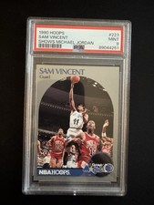 Hoops 1990 Sam Vincent Shows Michael Jordan #223 PSA 9 Graded Base Set