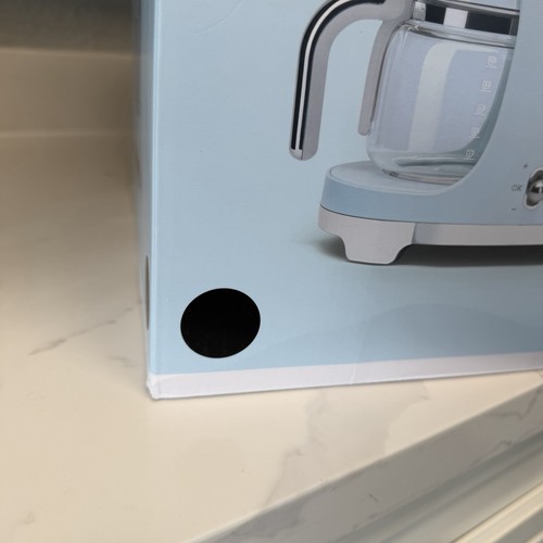 Macchina da caffè a goccia estetica Smeg anni 50 stile retrò con caraffa in vetro 10 tazze NUOVA - Foto 6 di 7