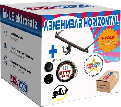 AHK GDW für Nissan Qashqai I 07-14 hori. abnehmbar + 7-pol ABE ES 
