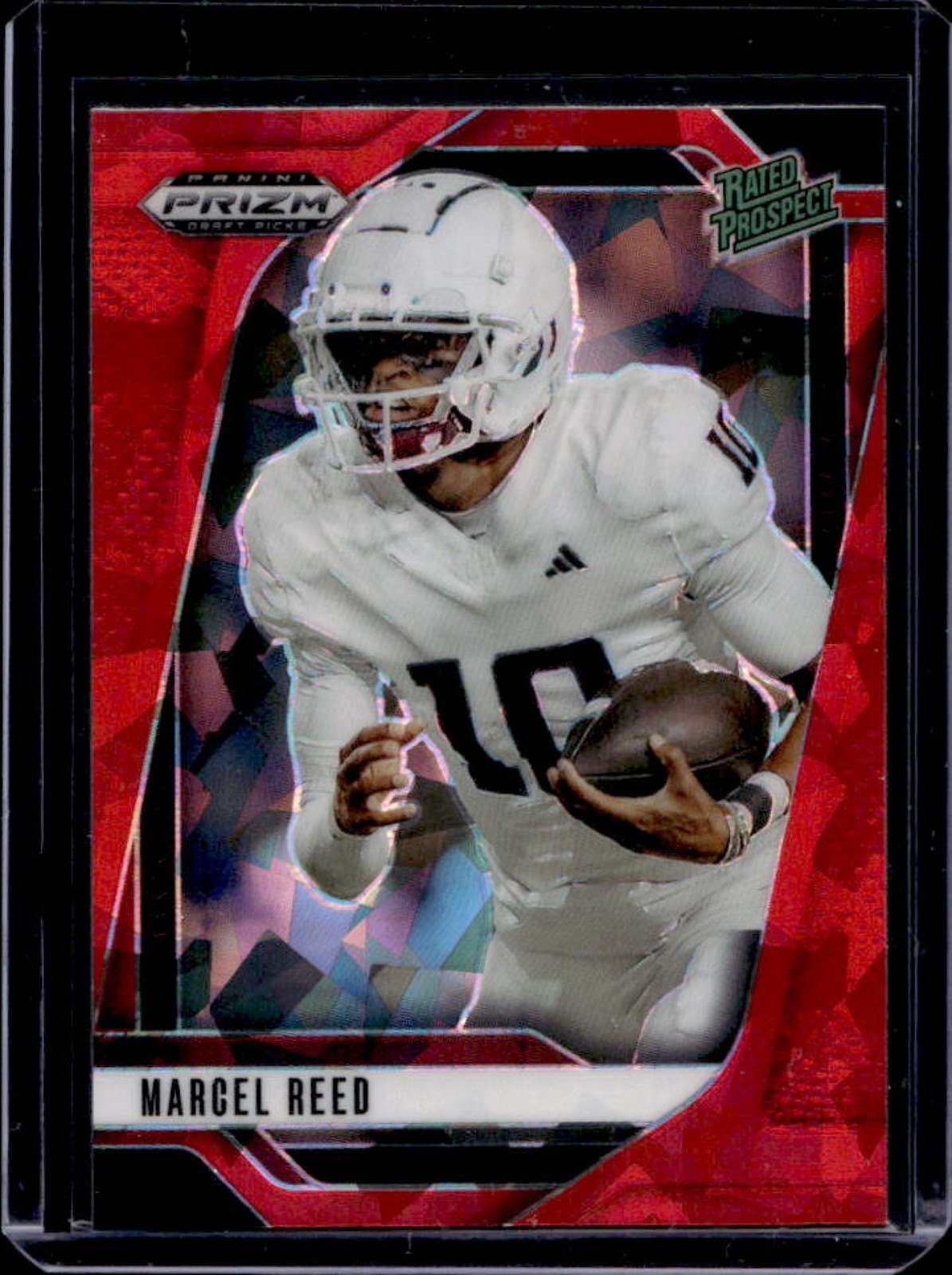 2025 Panini Prizm Draft Picks Marcel Reed Red Ice Rated Prospect #167 Aggies