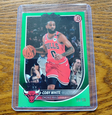 Topps Bowman 2025 Coby White Chicago Bulls #71 Serial Numbered /99 Card