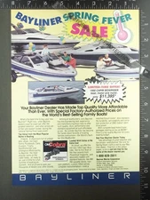 1989 ADVERTISEMENT for Bayliner 19 1950 Capri speed ski sport bowrider boat