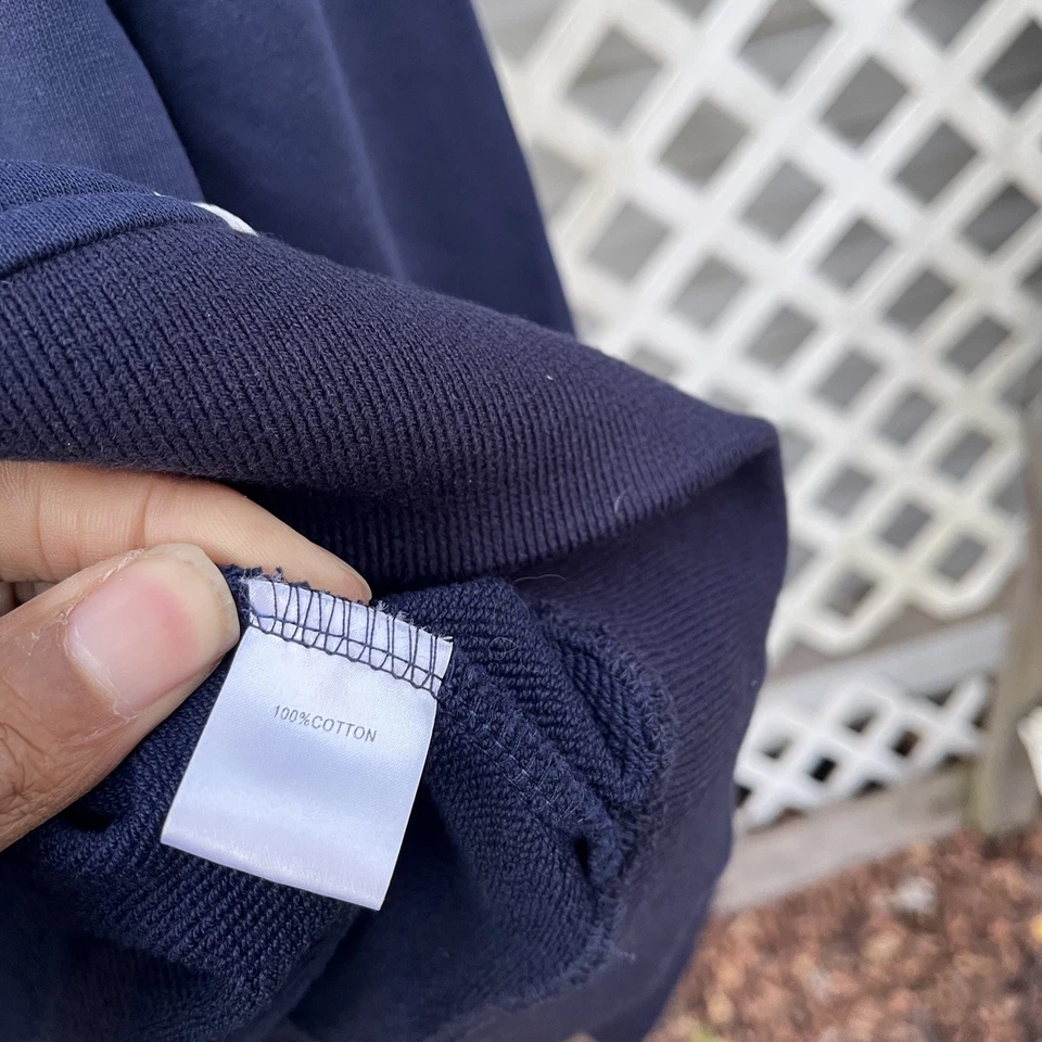 Sudadera Ellsworth+Ivey Tennis Lines Pickleball Talla S Suéter Azul Marino Bordado Foto 3 de 4