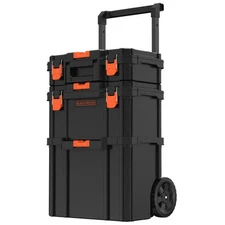 BEYOND BY BLACK+DECKER Stackable Storage System - 3 Piece Set - BDST60500APB