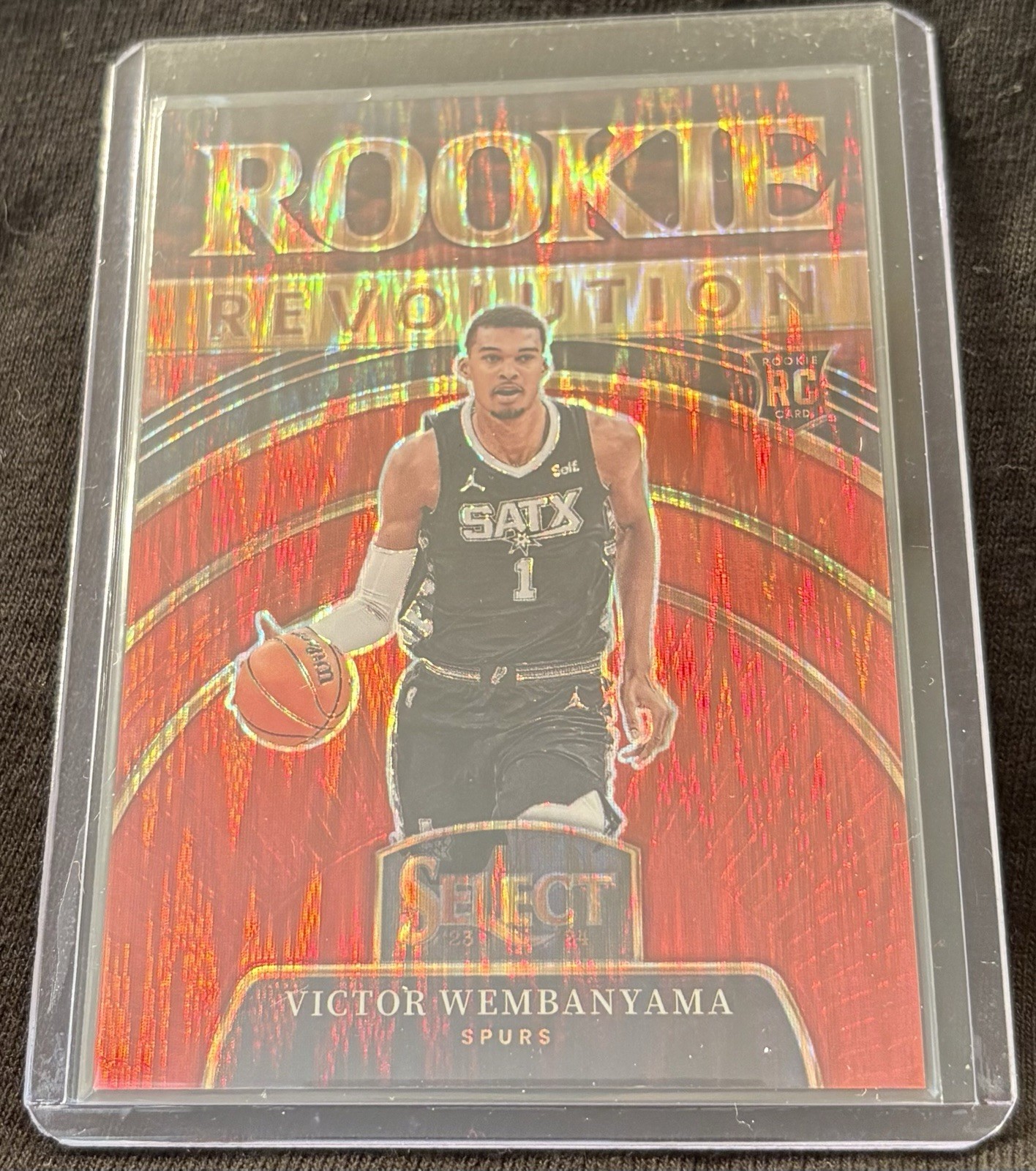 Victor Wembanyama 2023-24 Panini Select Rookie Revolution Red Prizm (RC)