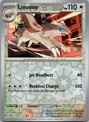 Linoone 168/197 Obsidian Flames Reverse Holo Uncommon