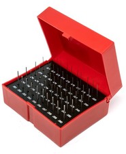 Steel PIN GAGE Set Plastic CASE PIN-M0-50