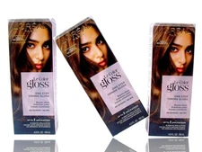 (Lot of 3) L'Oreal Color: RICH BRUNETTE Hair Le Color Gloss Boosts Shine -New