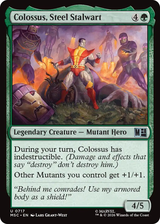 1x Colossus, Steel Stalwart MTG - Commander: Marvel Super Heroes - NM-Mint