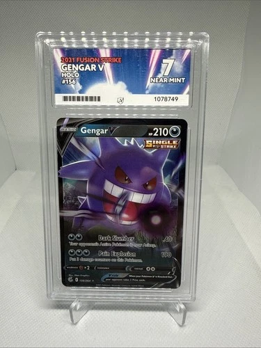 Pokemon TCG Gengar v Fusion Strike Holo Card 156/264 Swsh08 ACE 7