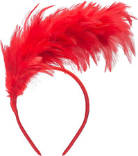 1920s Feather Fascinator Headband for Women Kentucky Derby Headpiece Fascinator