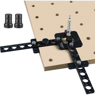 Portable Drill Guide Jig Template for 3 4 Inch Workbench Dog Holes MFT Table Top