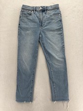 Madewell The Perfect Vintage Cropped Jeans Womens 28 Blue Light Wash High Rise