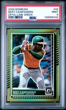 2025 PANINI DONRUSS OPTIC-LIME GREEN #42 BERT CAMPANERIS 89/149 PSA 9