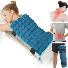 Reusable Ice Pack for Knee Leg Neck Back - Pain Relief Hot Cold Compress & Wraps
