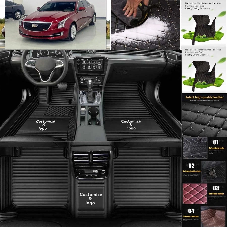 For Cadillac CTS coupe Car Floor Mats Auto Carpets All Weather Waterproof Foto 2 de 4