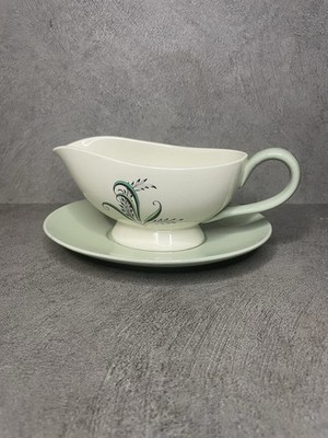 Spode Copeland Olymp Sauciere und Platte lebendiger Zustand
