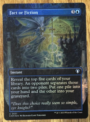 Fact or Fiction (Borderless) #631 (Foil) Commander Masters MTG